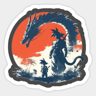 Saiyan & Son Sticker